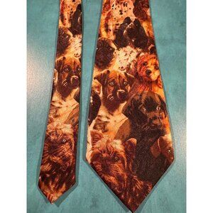 Steven Harris Novelty Tie – Dog Print Design 🐾